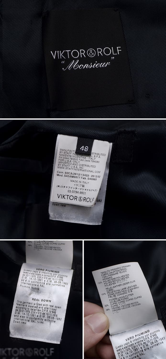 빅터앤롤프 셔링 봄버 구스다운 숏패딩 자켓 (48 / 95-100) 상품이미지10