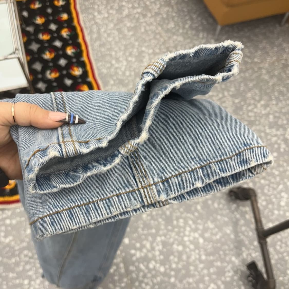 앤더슨벨 빈티지 캐주얼 절개라인 데님팬츠 M C07871 상품이미지7