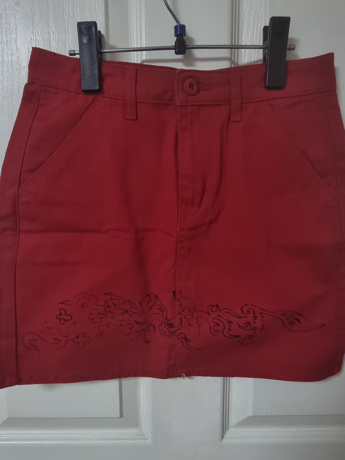 Mschf×dpgp chino mini skirt crimson red  상품이미지1
