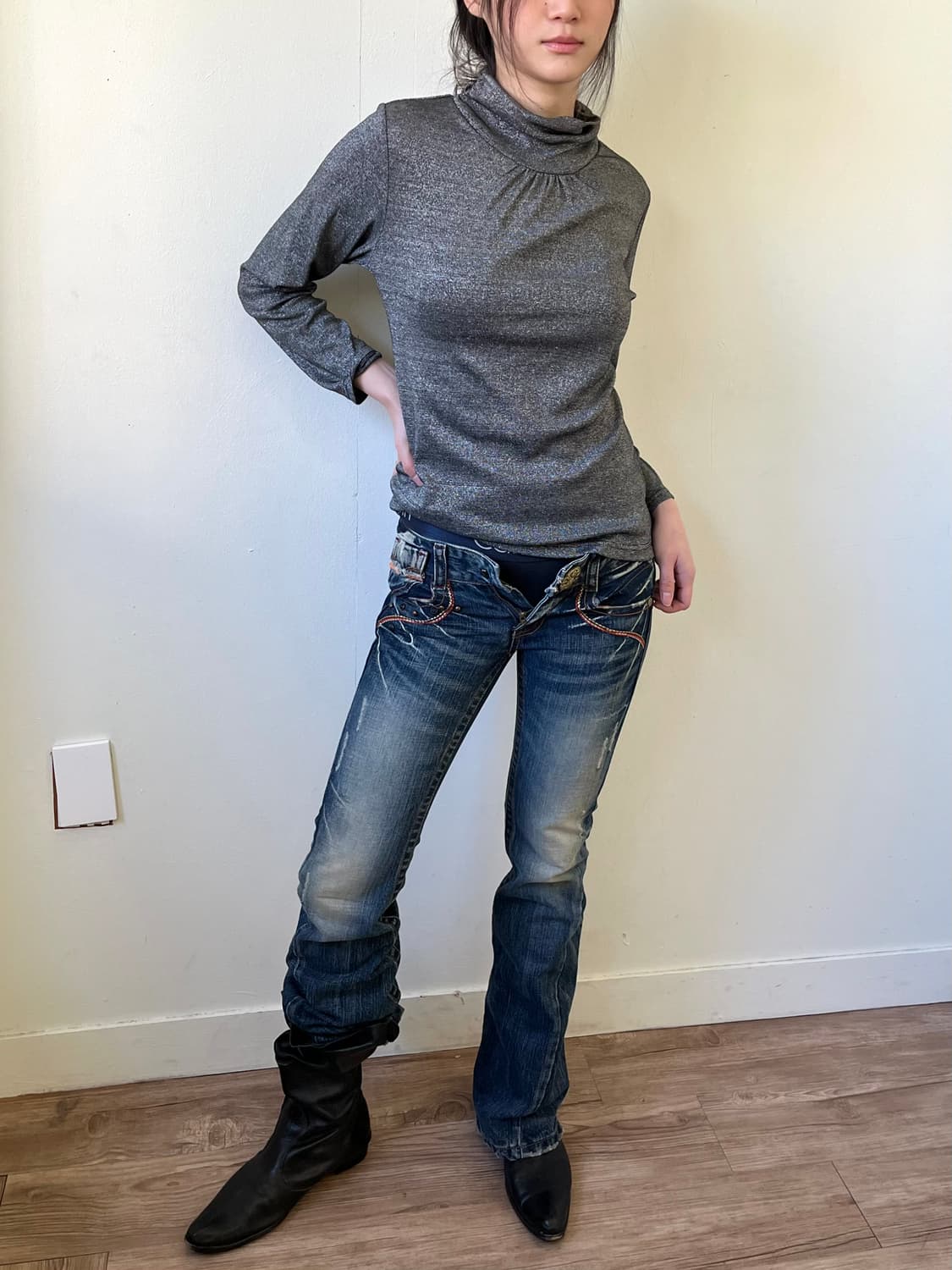 STUDIO R.P 로우라이즈 데님 팬츠 상품이미지5