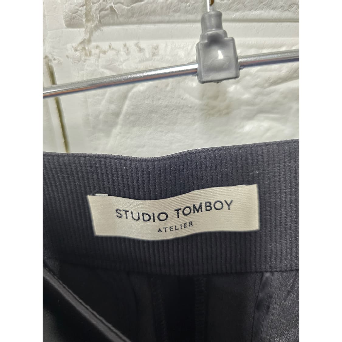 택포) 스튜디오톰보이 블랙 와이드 팬츠 28인치 상품이미지2