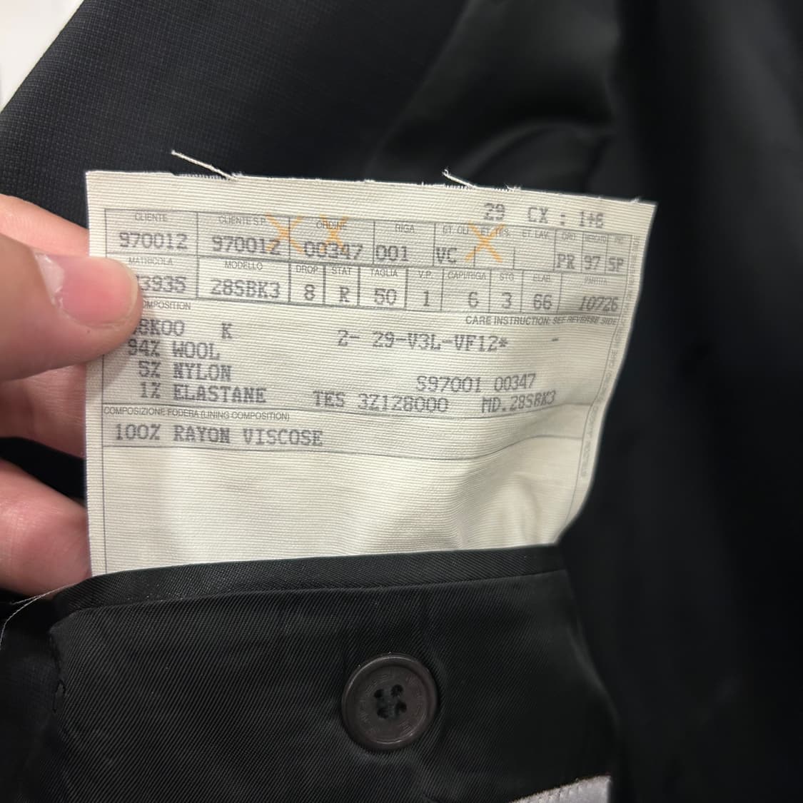 베르사체 클래식 쓰리버튼 숄더패치 블레이져 상품이미지4