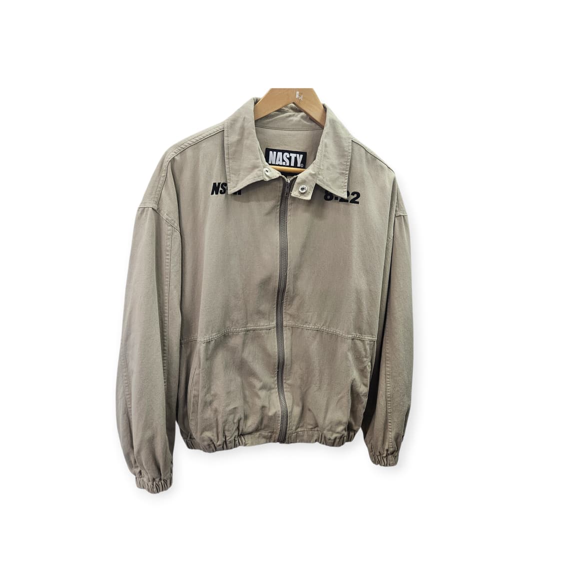 NASTY 빈티지 집업 자켓 베이지 상품이미지2