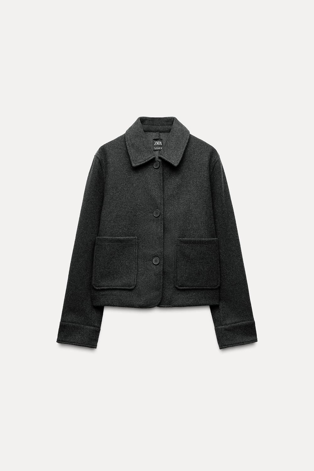 자라 소프트 포켓 재킷 그레이 S 새상품 상품이미지1