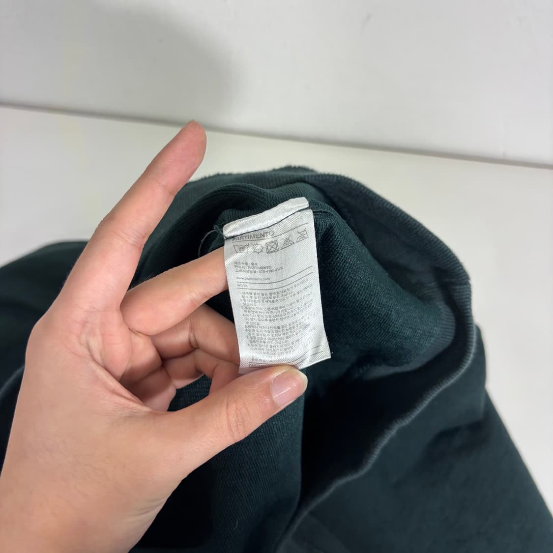 M 100 파르티멘토 다크그린 럭비 카라 맨투맨 상품이미지5