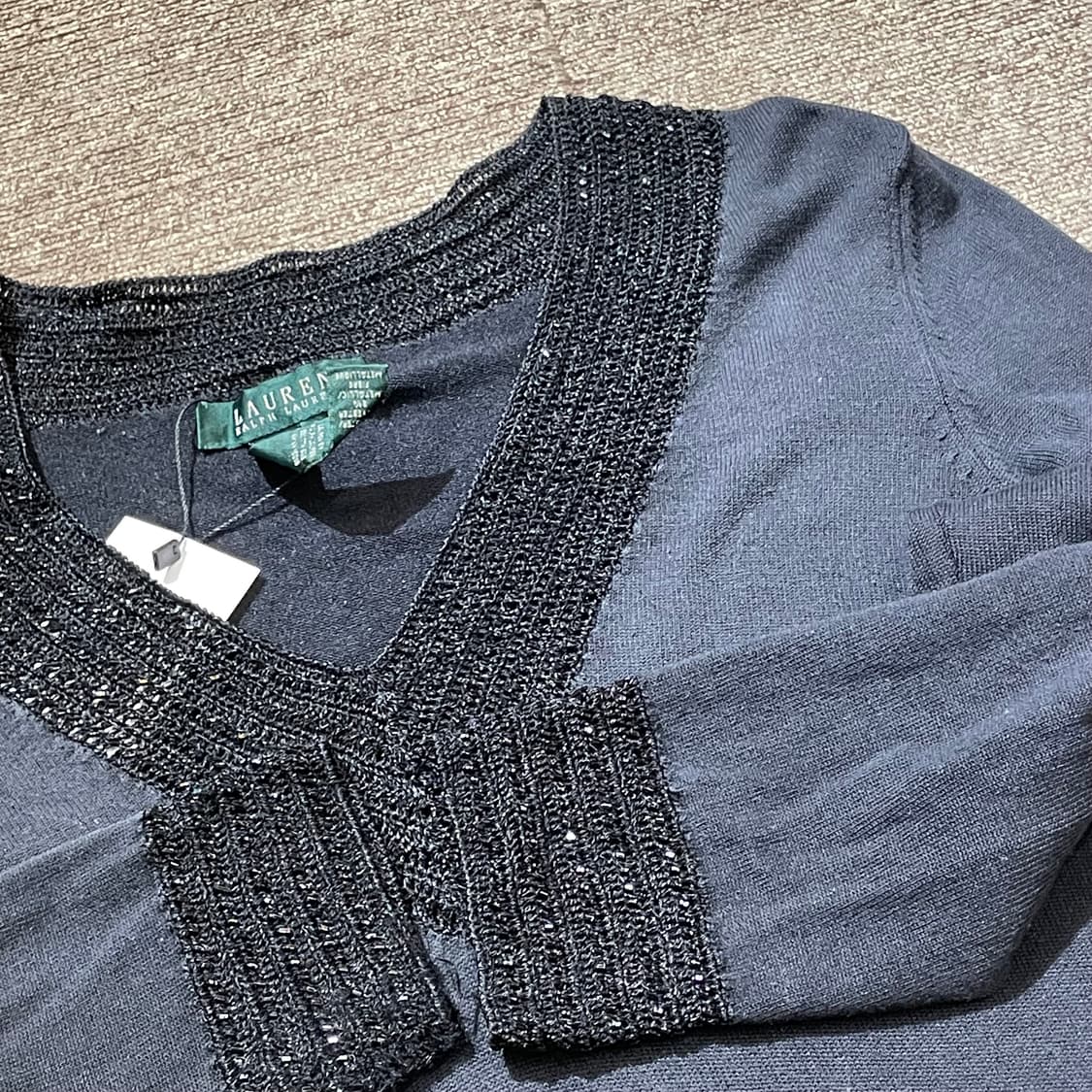 (M) LAUREN 로렌 랄프 로렌 브이넥 니트  상품이미지7