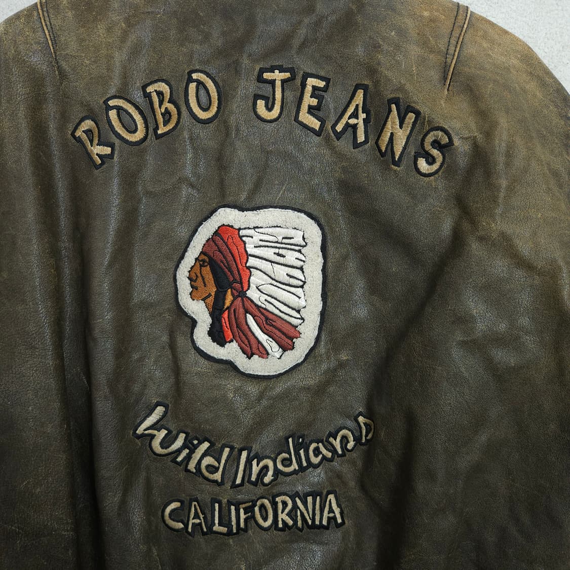 90s ROBO 소가죽 자켓 L 상품이미지4