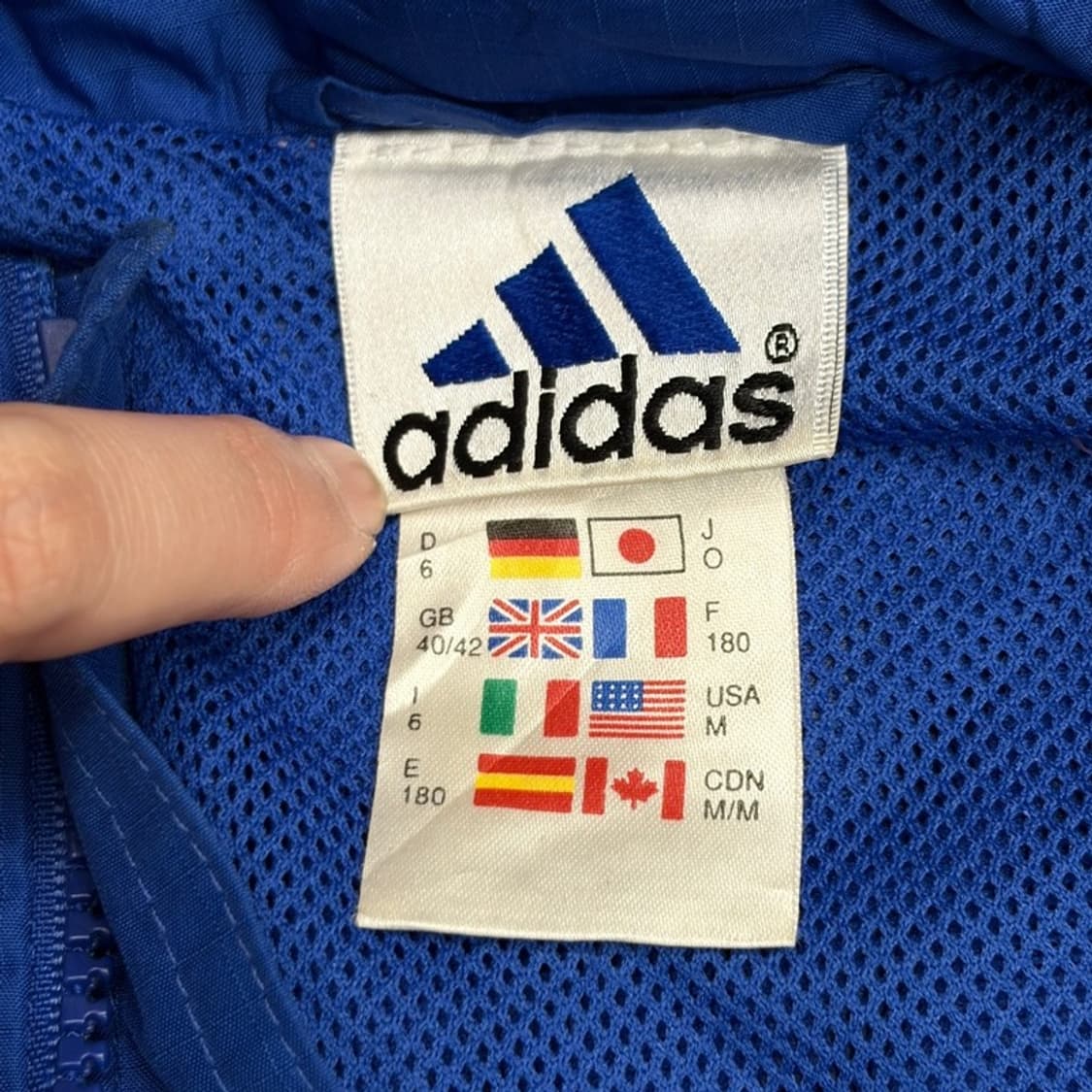 ADIDAS 올드스쿨 프랑스 바람막이 자켓 M 상품이미지6