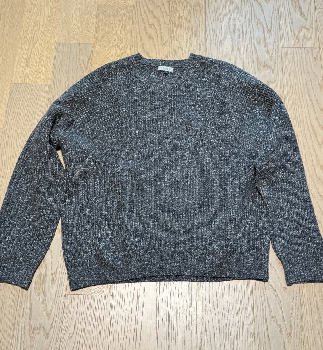 [4] 벨리에 밀키웨이 그런지 스웨터 멜란지 그레이 상품이미지2