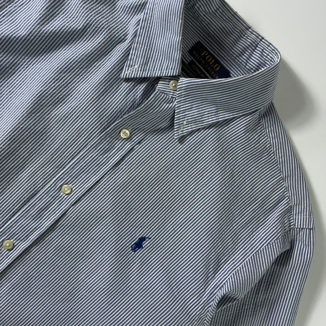 Polo  폴로 랄프로렌 신형 자수 코튼 스트라이프 셔츠  상품이미지3