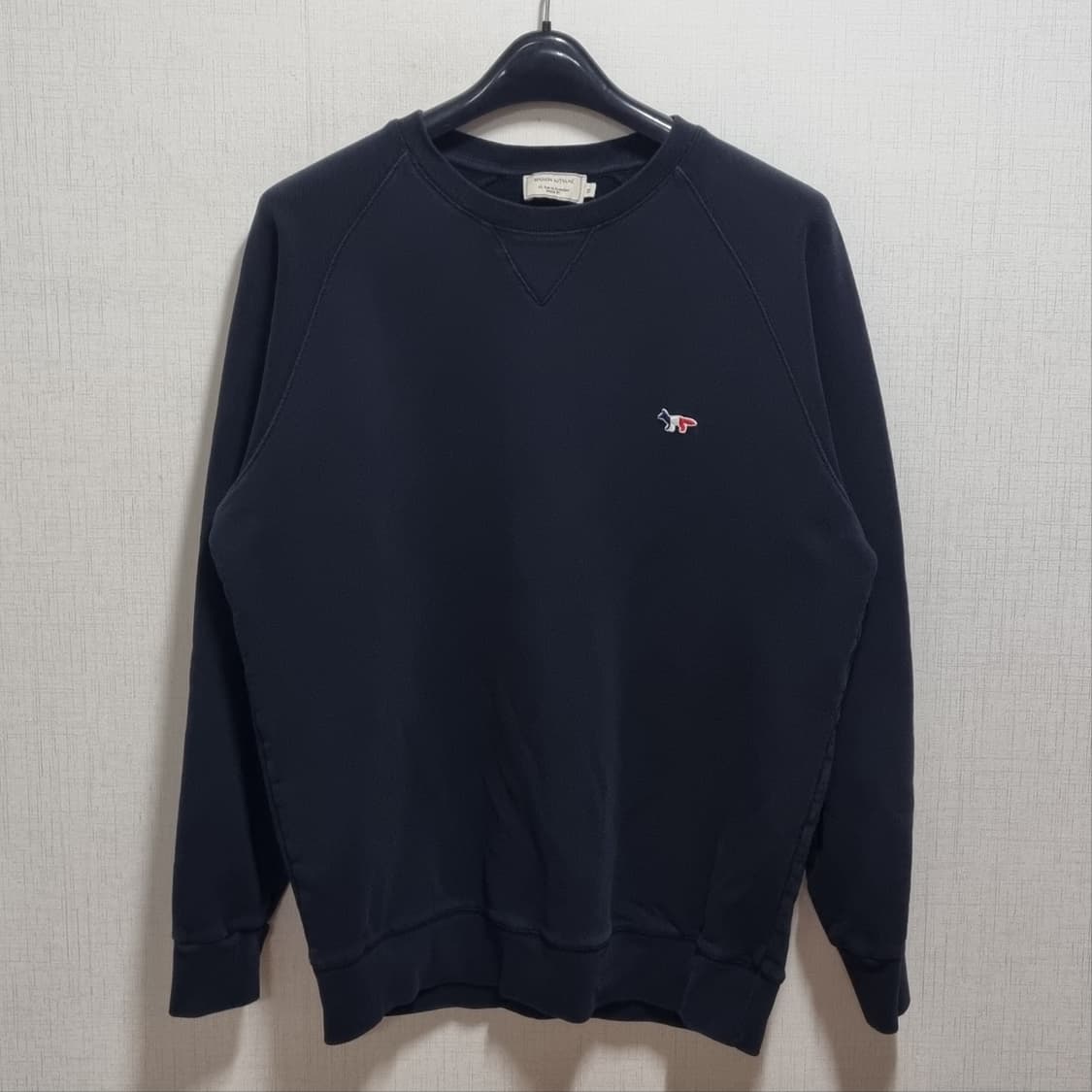 ( XL ) 메종키츠네 폭스 블랙 맨투맨 상품이미지1