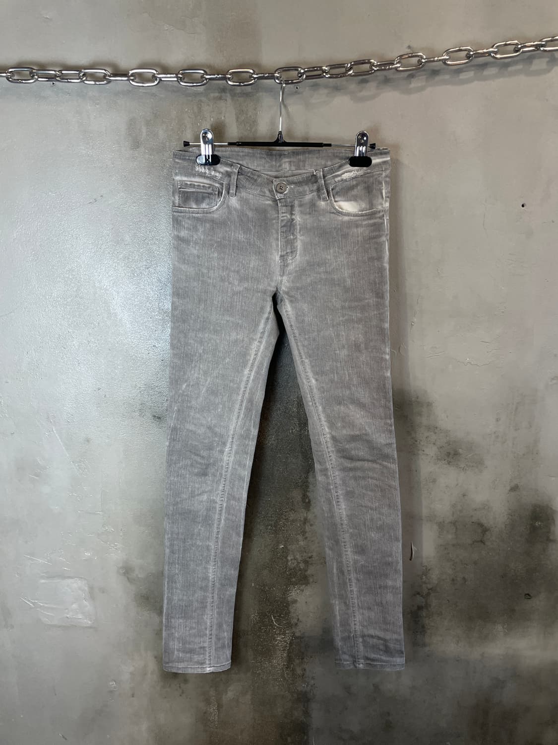 포엠 보헤미안 워시드 그레이 진 상품이미지1