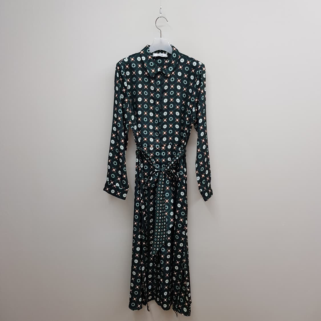 인트렌드 막스마라 셔츠형 벨티드 롱 원피스 IT44사이즈 상품이미지1