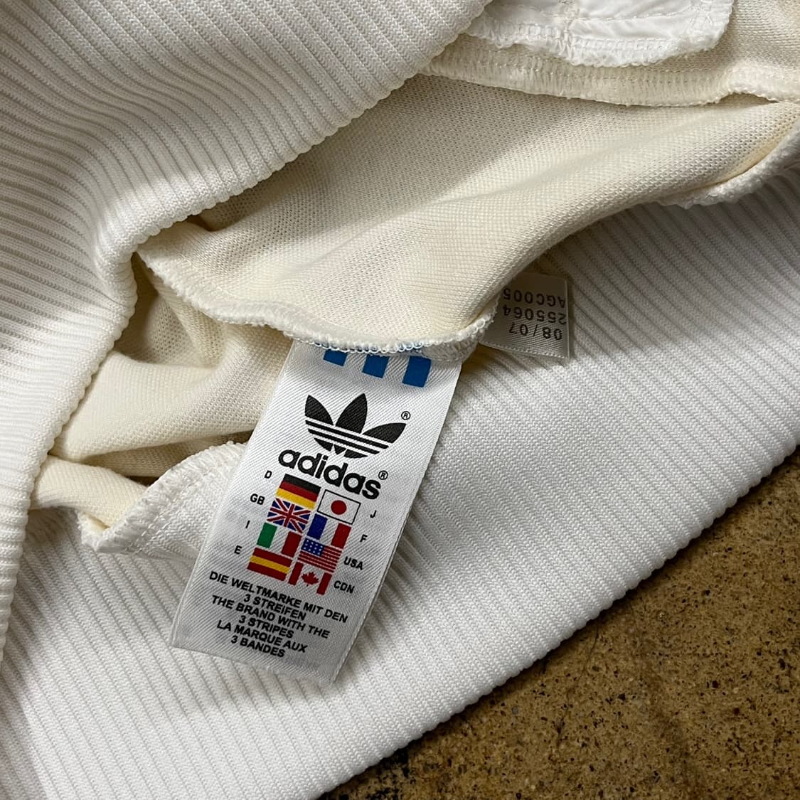 아디다스 화이트 크림 져지 트랙탑 95 상품이미지6