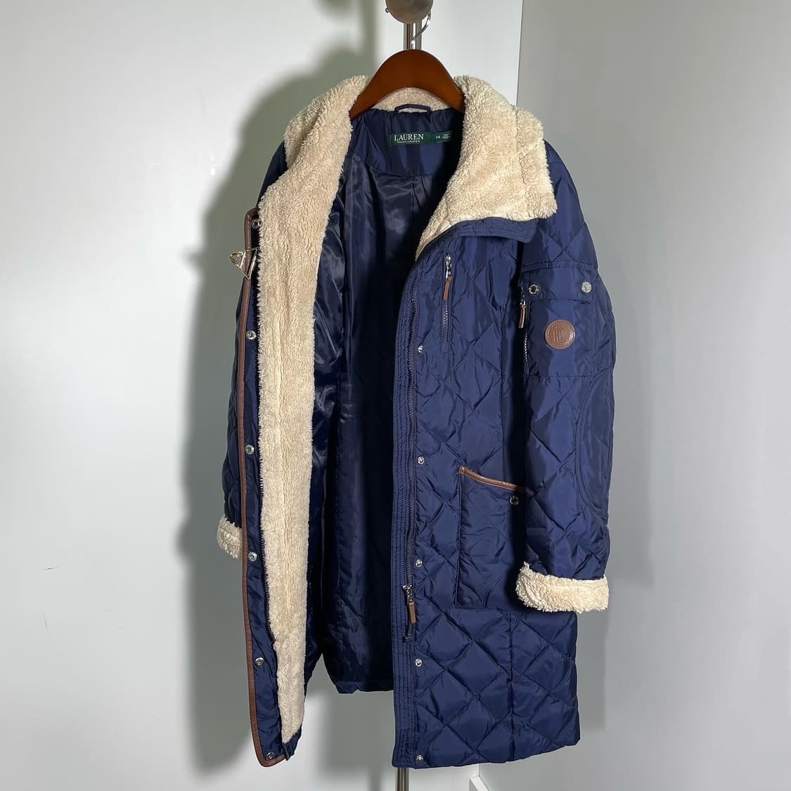 랄프로렌 쉐르파 시어링 퀄팅 코트 상품이미지7
