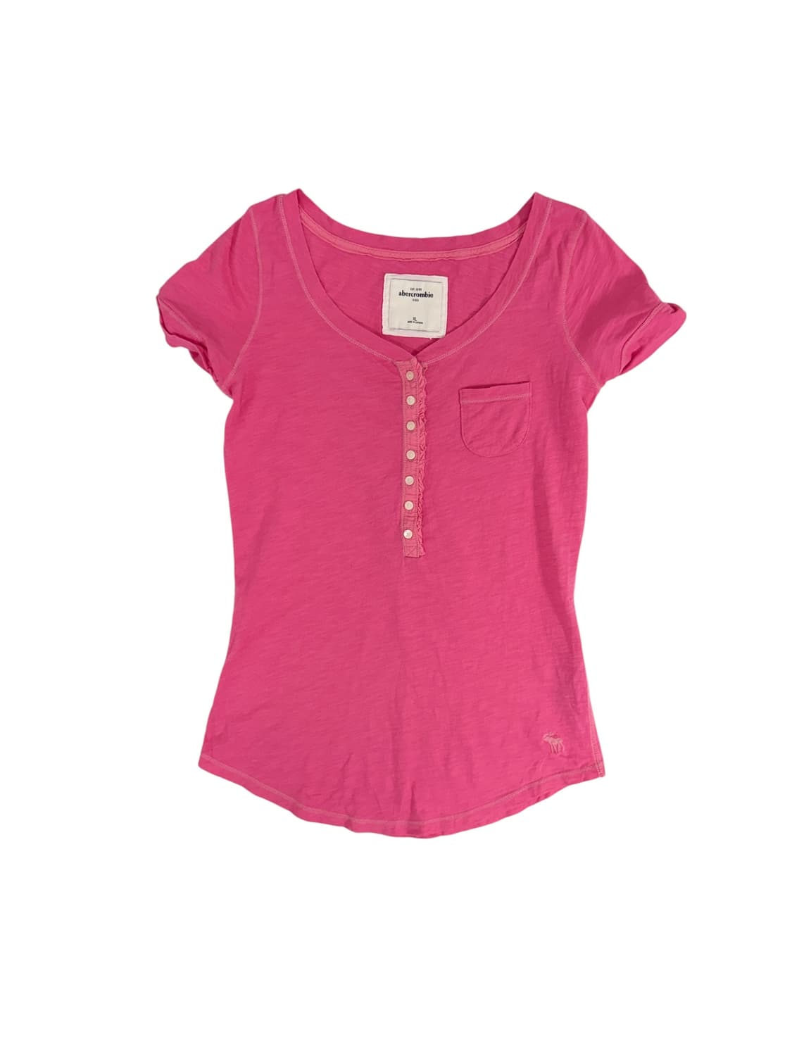 아베크롬비 핑크 슬림 티셔츠 상품이미지1