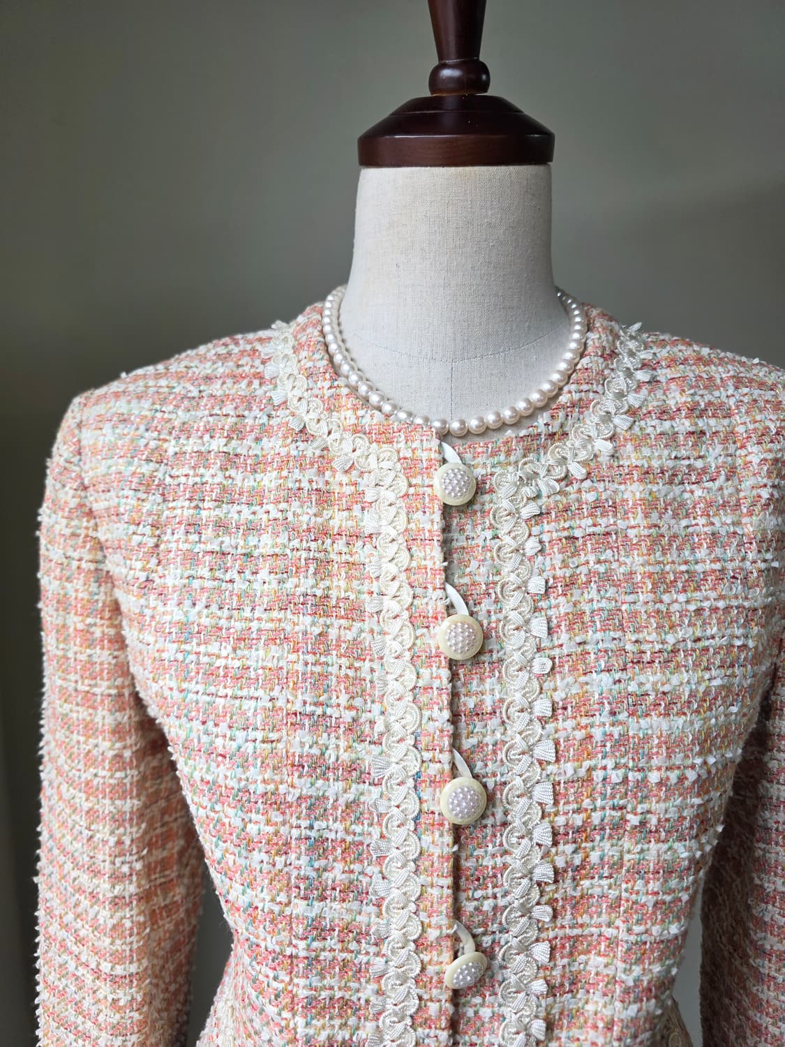 부클 트위드 자켓 상품이미지1