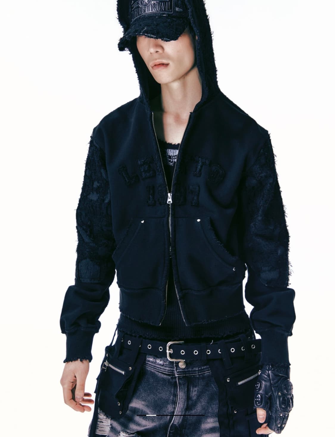 Destroyed Underground Hoodie Zip-Up 상품이미지2