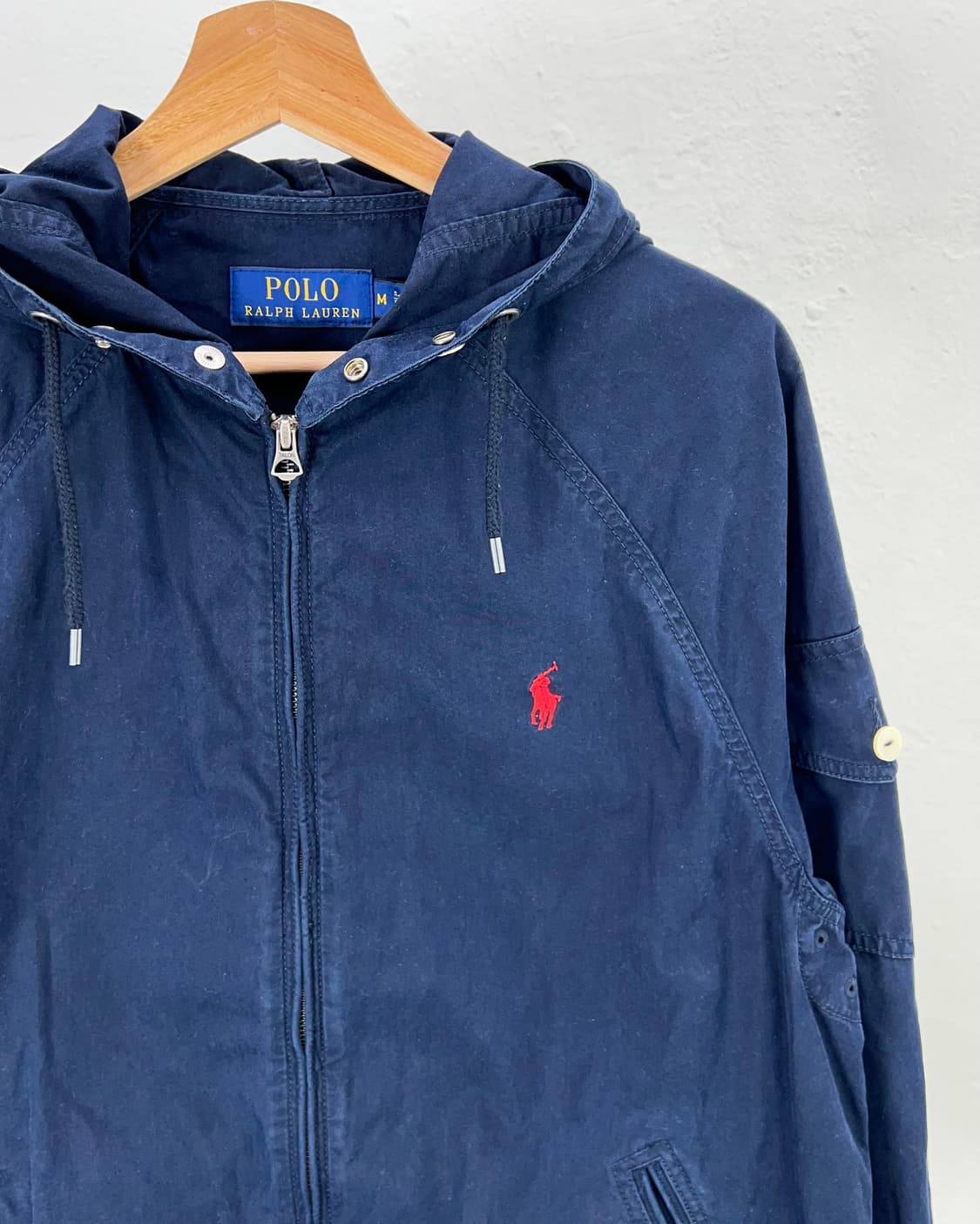 폴로 랄프로렌 딥 네이비 폴리쉘 유틸리티 풀 스냅 후드 자켓 상품이미지3