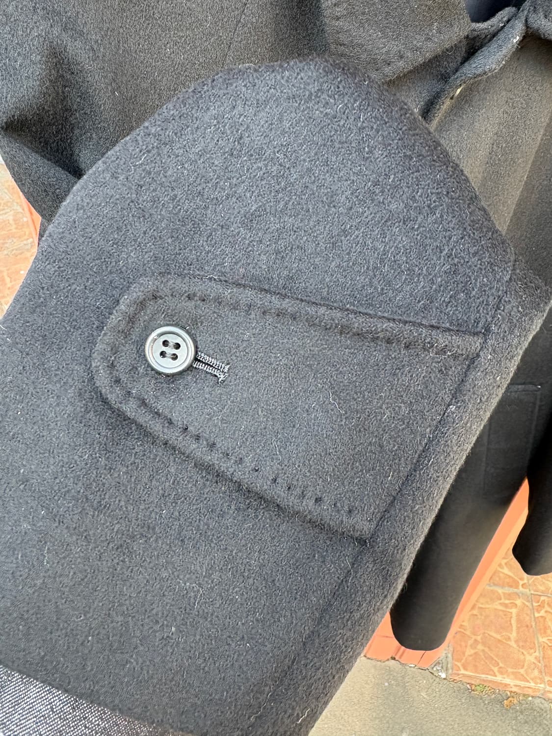 Japanese Vintage 캐시미어 100% 맥코트 상품이미지2