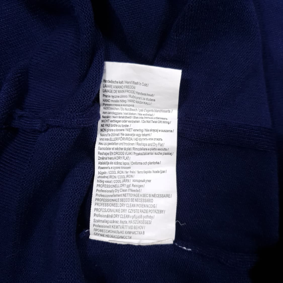 2XL) 아르마니 진스 이글 로고 입체 패턴 반팔 니트 티셔츠 네이비 상품이미지6