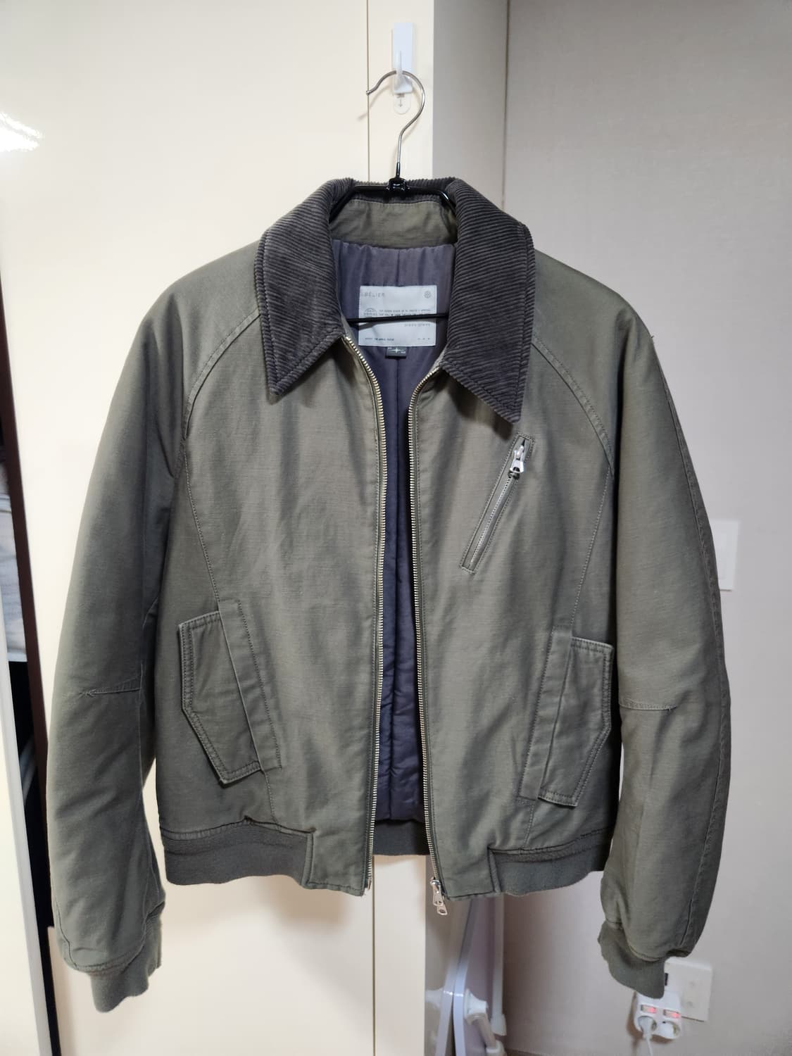 벨리에 네오시티 플라이트 자켓 올리브 상품이미지4