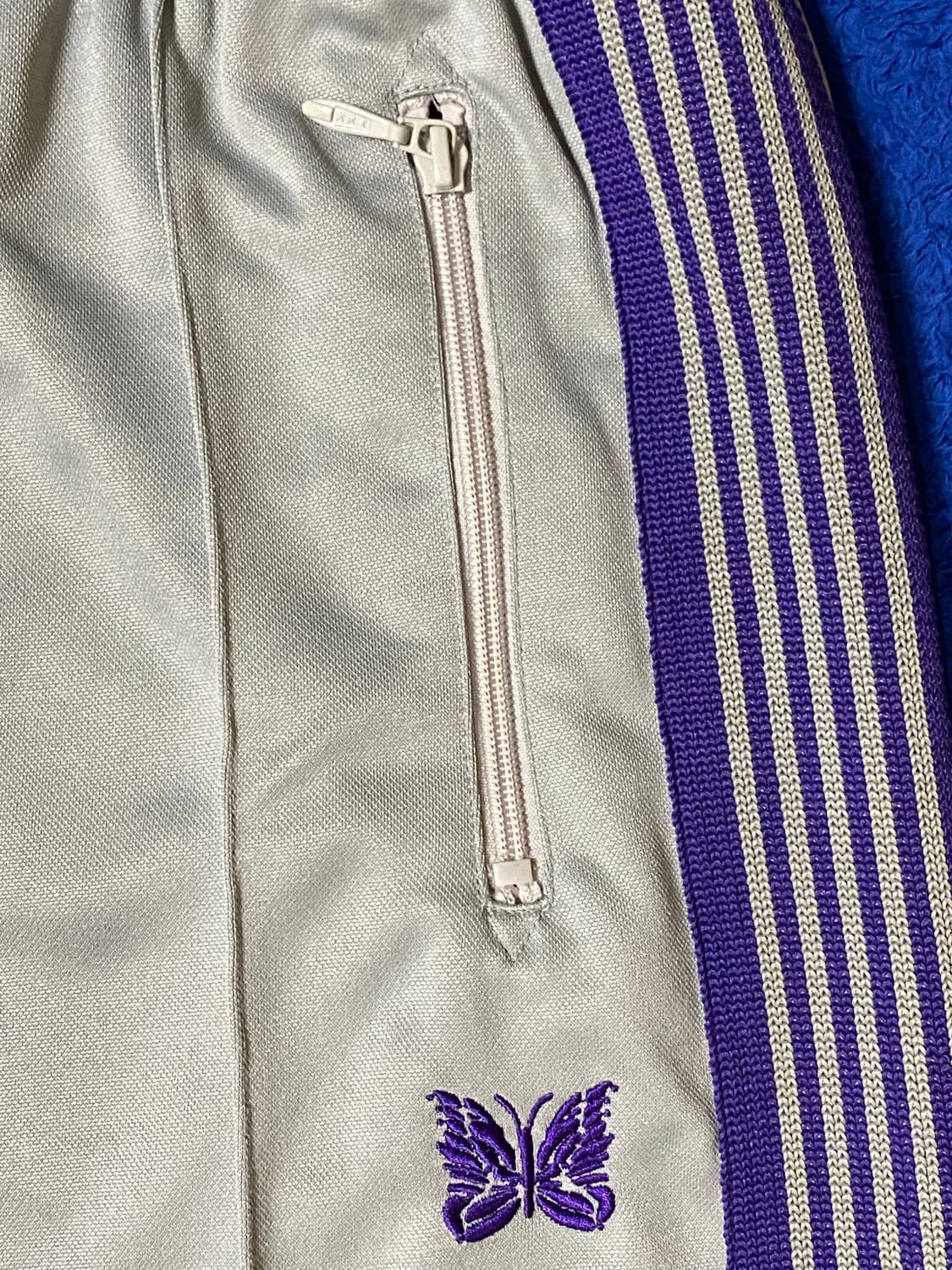 Needles 니들스 내로우 트랙팬츠 폴리 스무스 아이스 화이트 L 상품이미지3