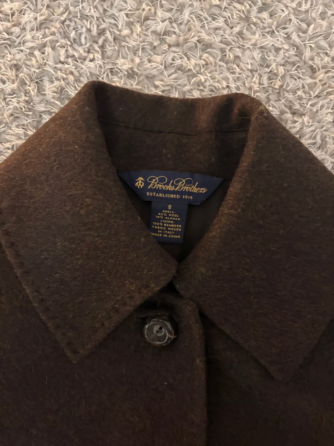브룩스 브라더스 알파카 코트 55 상품이미지3