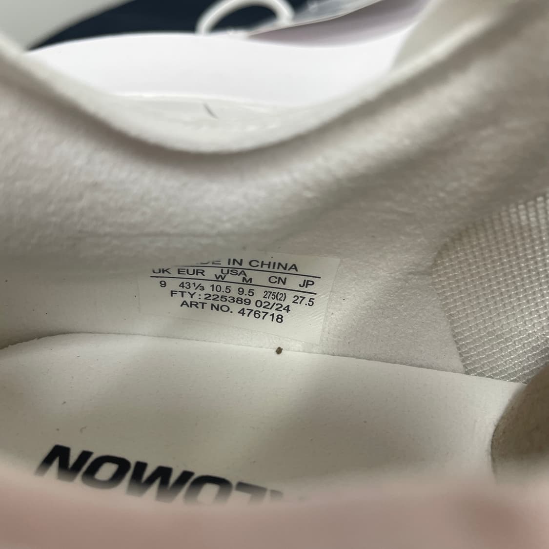 살로몬 꼼데가르송 판타즘 화이트 275 상품이미지7