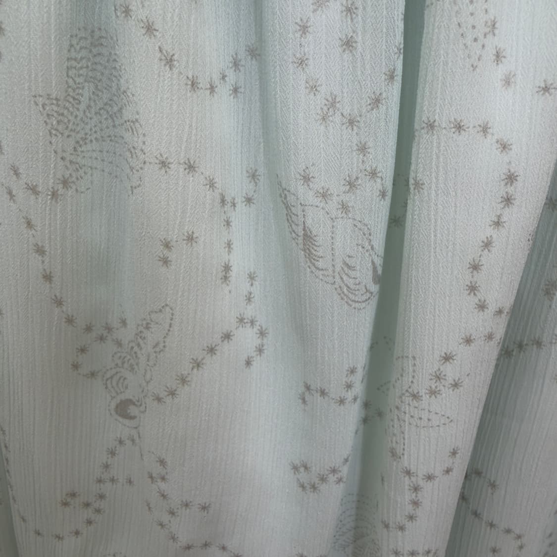 시크릿허니 쉘 패턴 스모킹 롱원피스 (민트) 상품이미지7