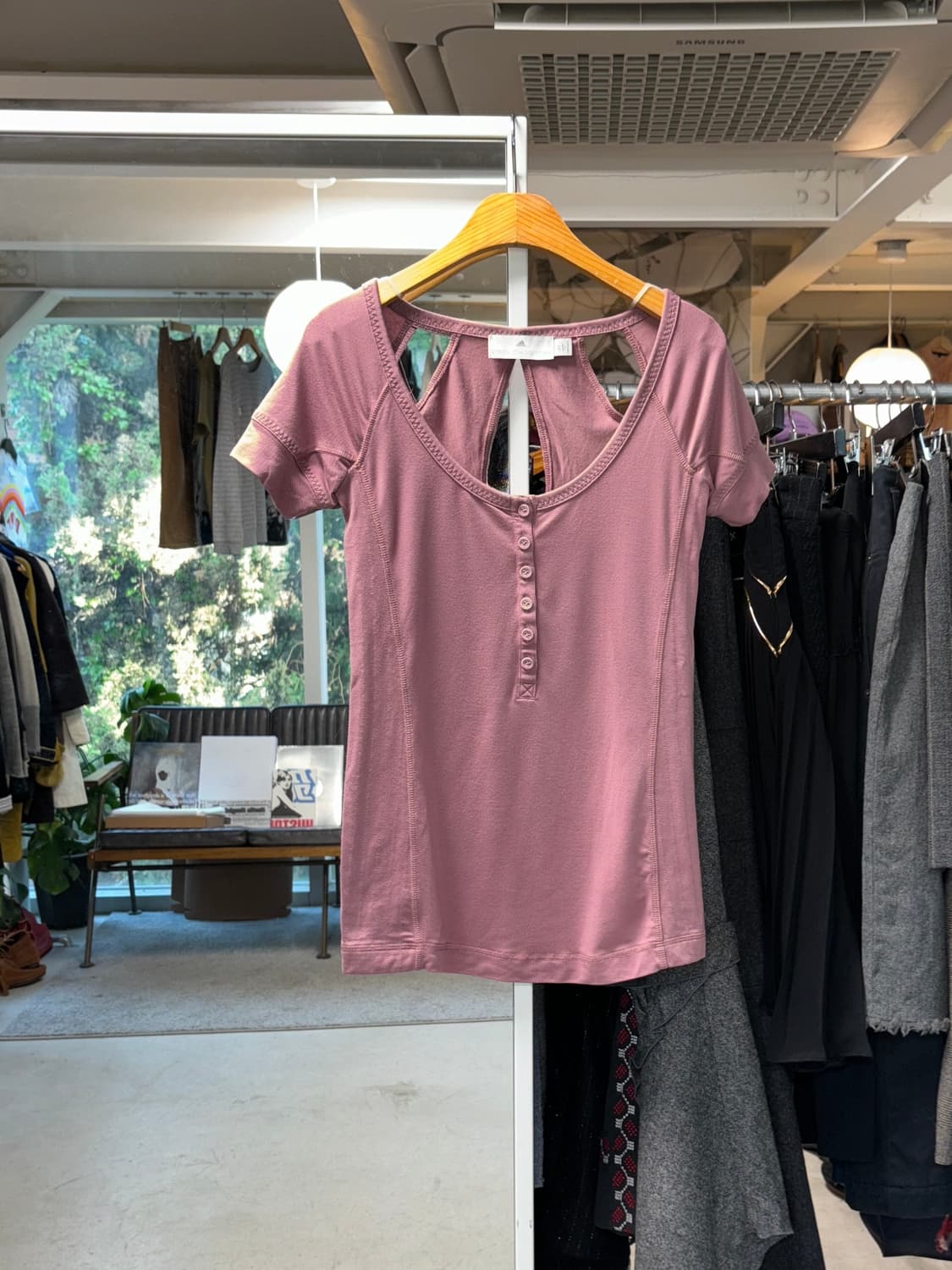 아디다스 스텔라 매카트니 컷아웃 티셔츠 상품이미지1