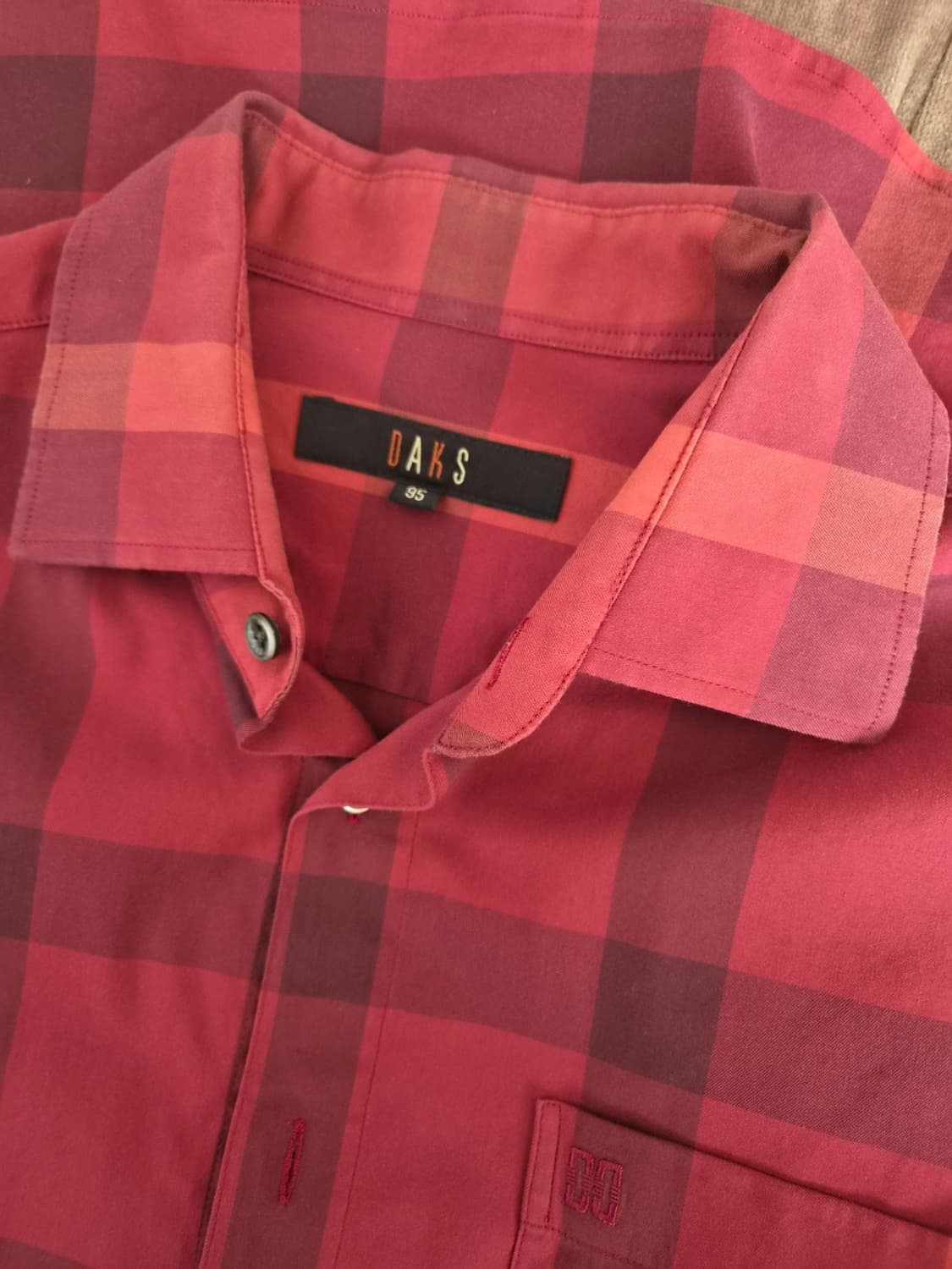 닥스골프 남성 체크코튼셔츠 95사이즈 상품이미지5