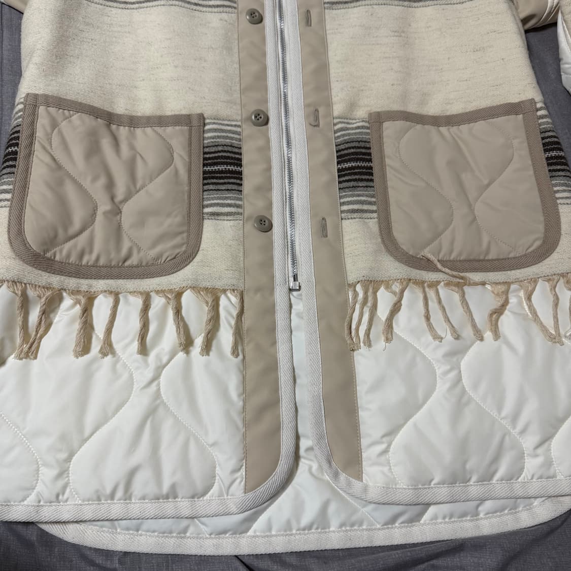 [XS]준야와타나베 자미로콰이 22AW 자미로콰이 니트도킹 라이너 파카 상품이미지5