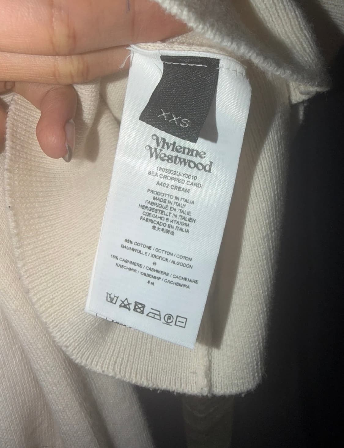 비비안 웨스트우드 베아 크롭 가디건 니트 24FW 상품이미지3