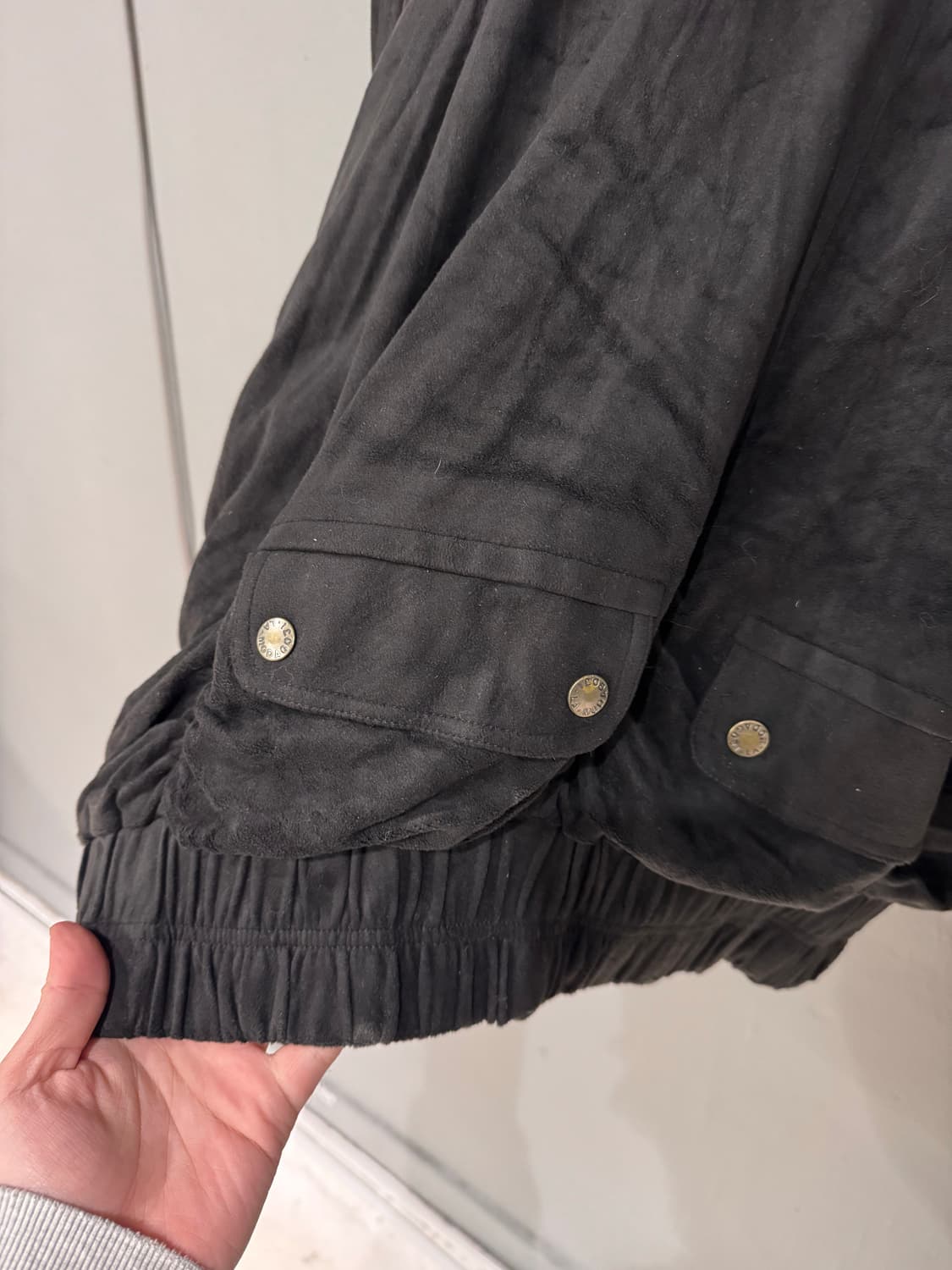 La Mode Goji 디테일 벨벳 봄버자켓 상품이미지10