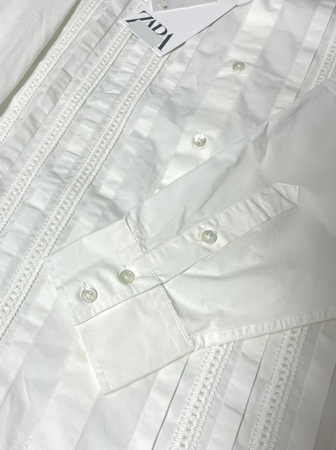 (희소) ZARA LIMITED EDITION 핀턱 디테일 셔츠 상품이미지6