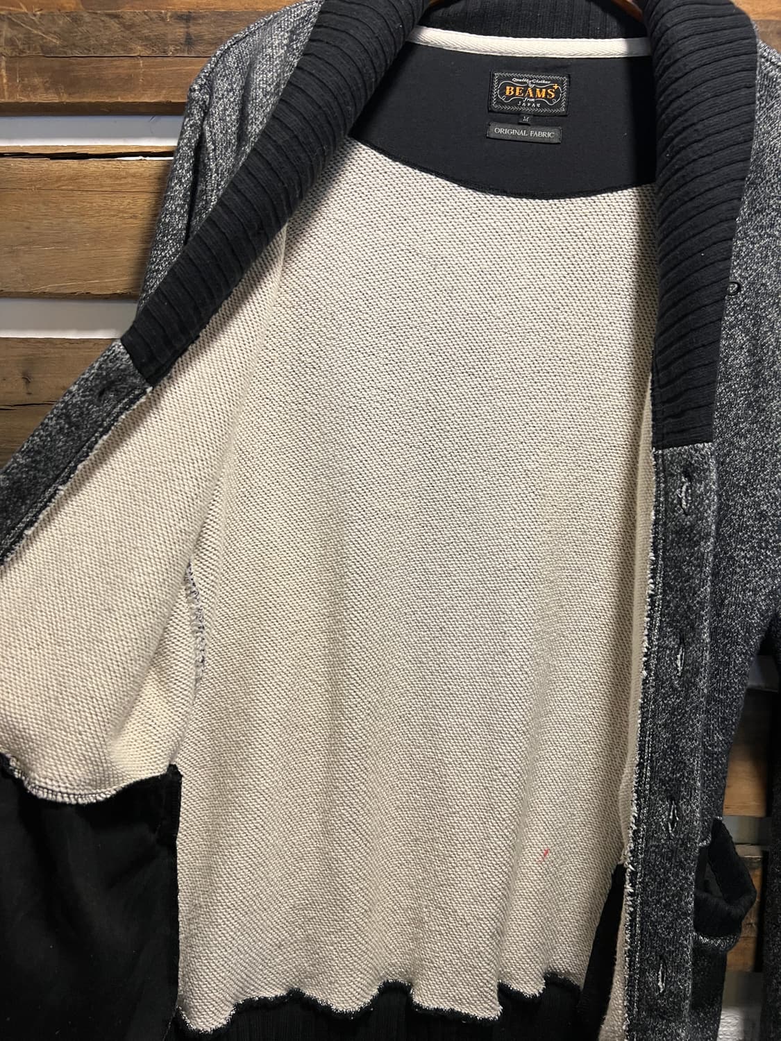 [M]BEAMS PLUS 빔즈 ORIGINAL FABRIC 니트 가디건 상품이미지5