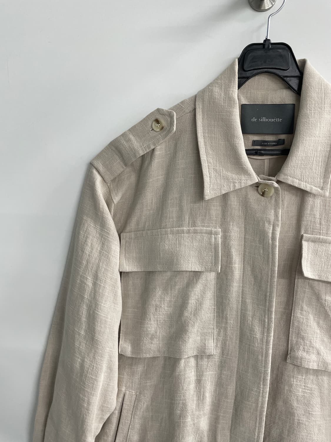 de silhouette 린넨 자켓 상품이미지4