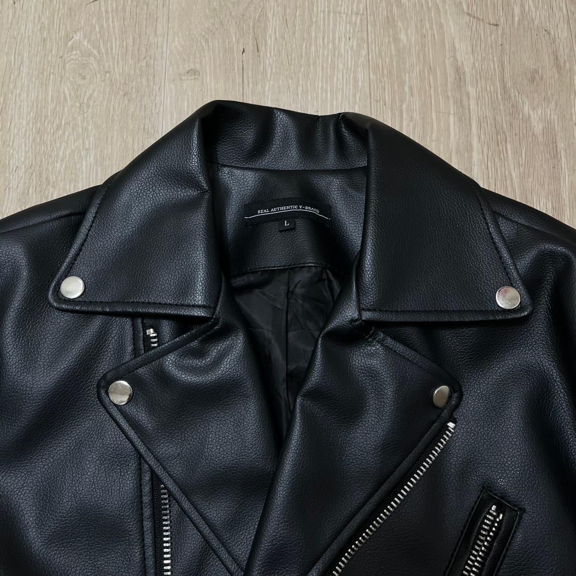 와이브랜드 더블 레더 가죽 자켓 L/100 상품이미지2