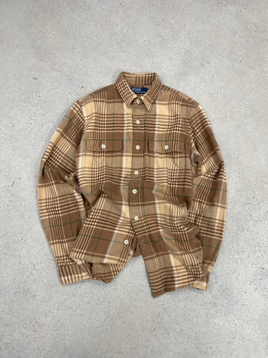 폴로 랄프로렌 엘보패치 체크 셔츠 상품이미지1