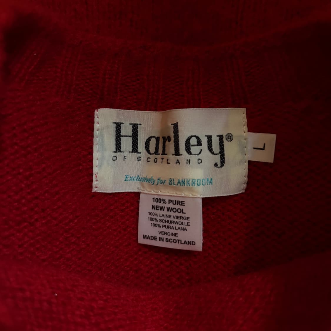 [L] 블랭크룸 할리오브스코틀랜드 쉐기독 레드 상품이미지2