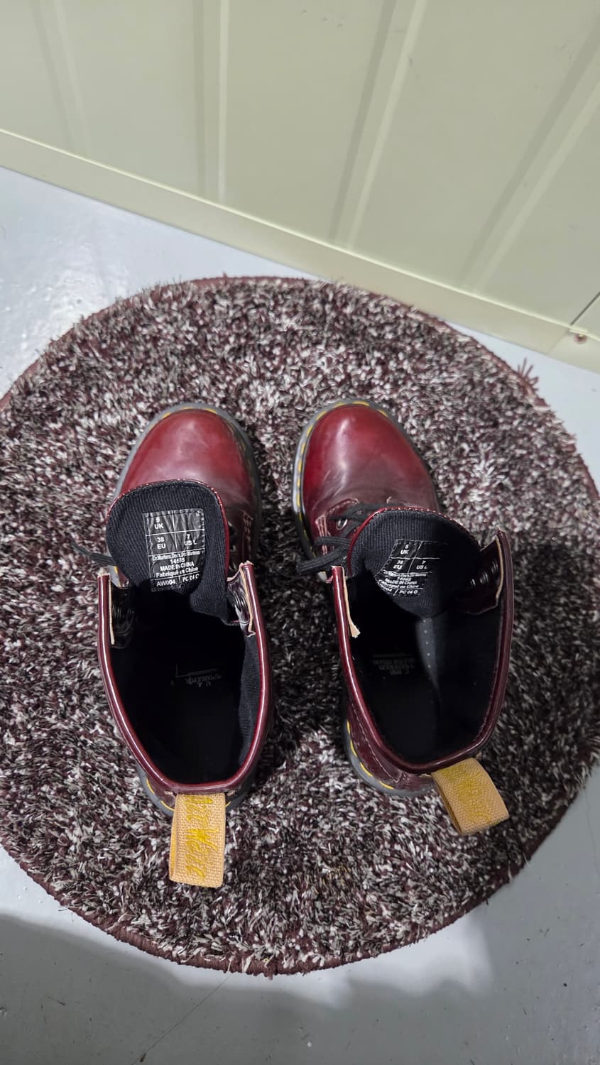 닥터마틴 1460 체리레드 레더 부츠 상품이미지5