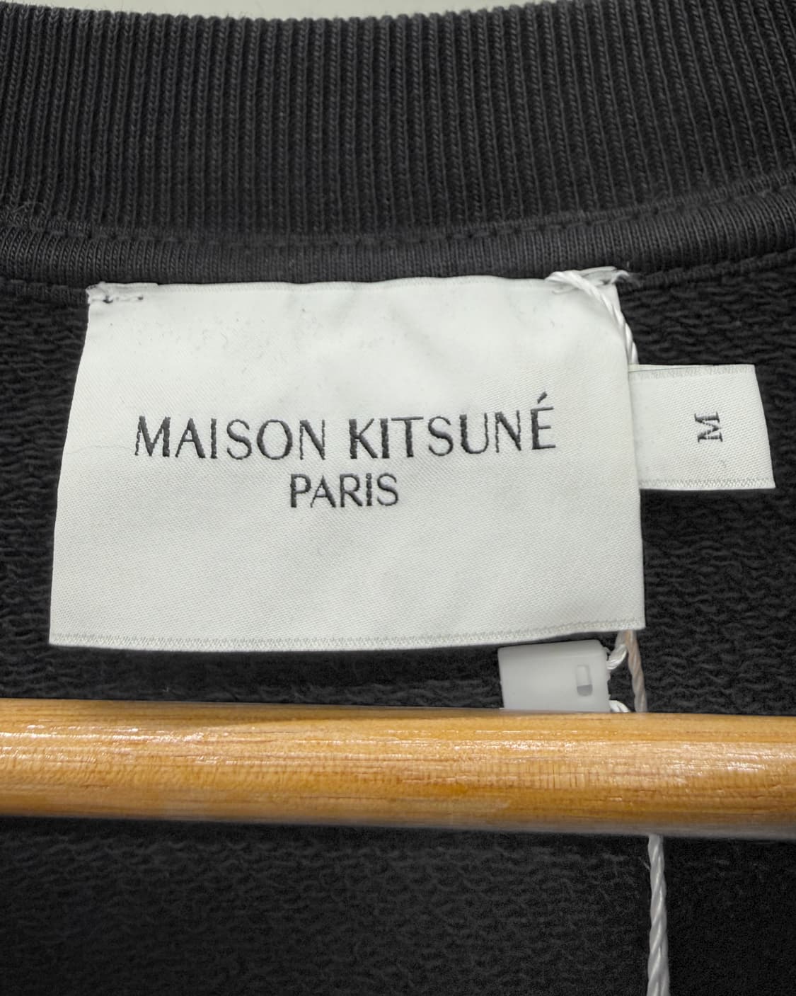 메종키츠네 그레이 폭스헤드 스웻 맨투맨 블랙 상품이미지4