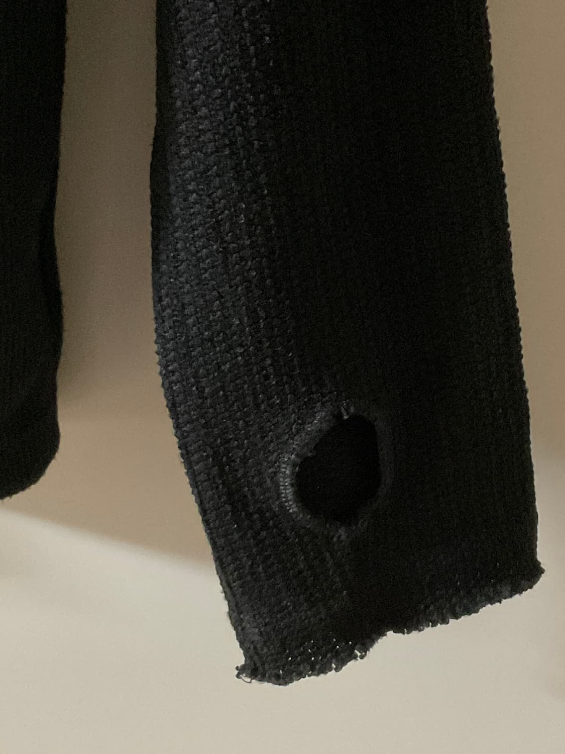 영마일웨어 바라클라바 니트 집업 (블랙색상/투웨이지퍼) 상품이미지2