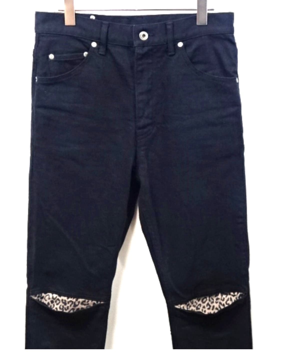 Isamu katayama backlash 레오파드 레더 패드 진 상품이미지3