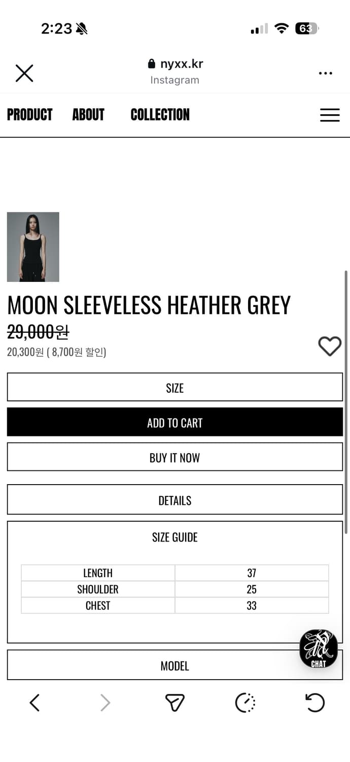 NYXX 문 슬리브리스 상품이미지6