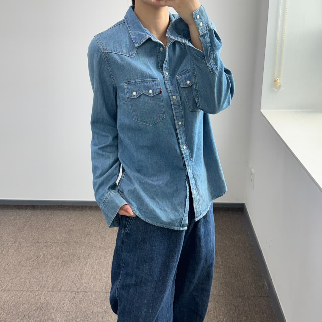 Levis 리바이스 투포켓 데님 셔츠   상품이미지2