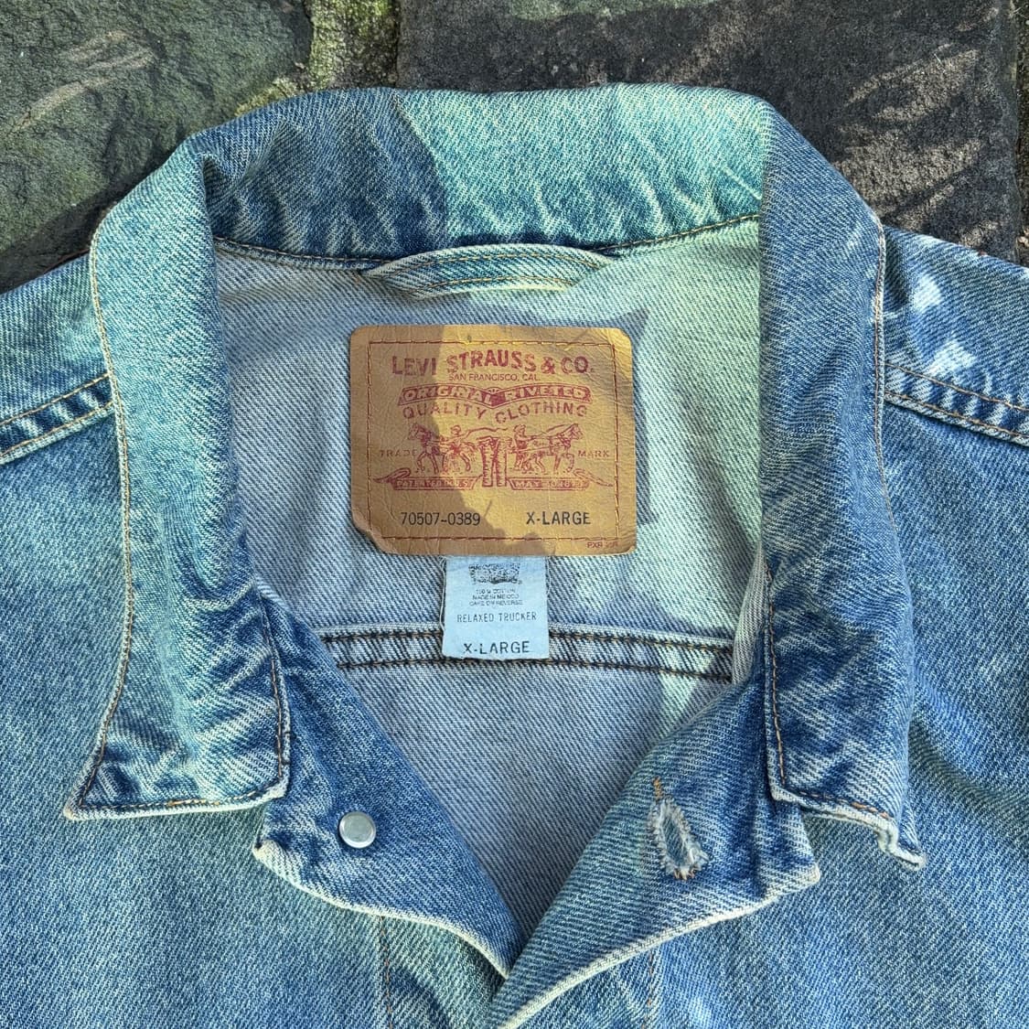 00s 리바이스 Levi’s 70507 릴렉스 핏 데님 트러커 자켓 상품이미지8