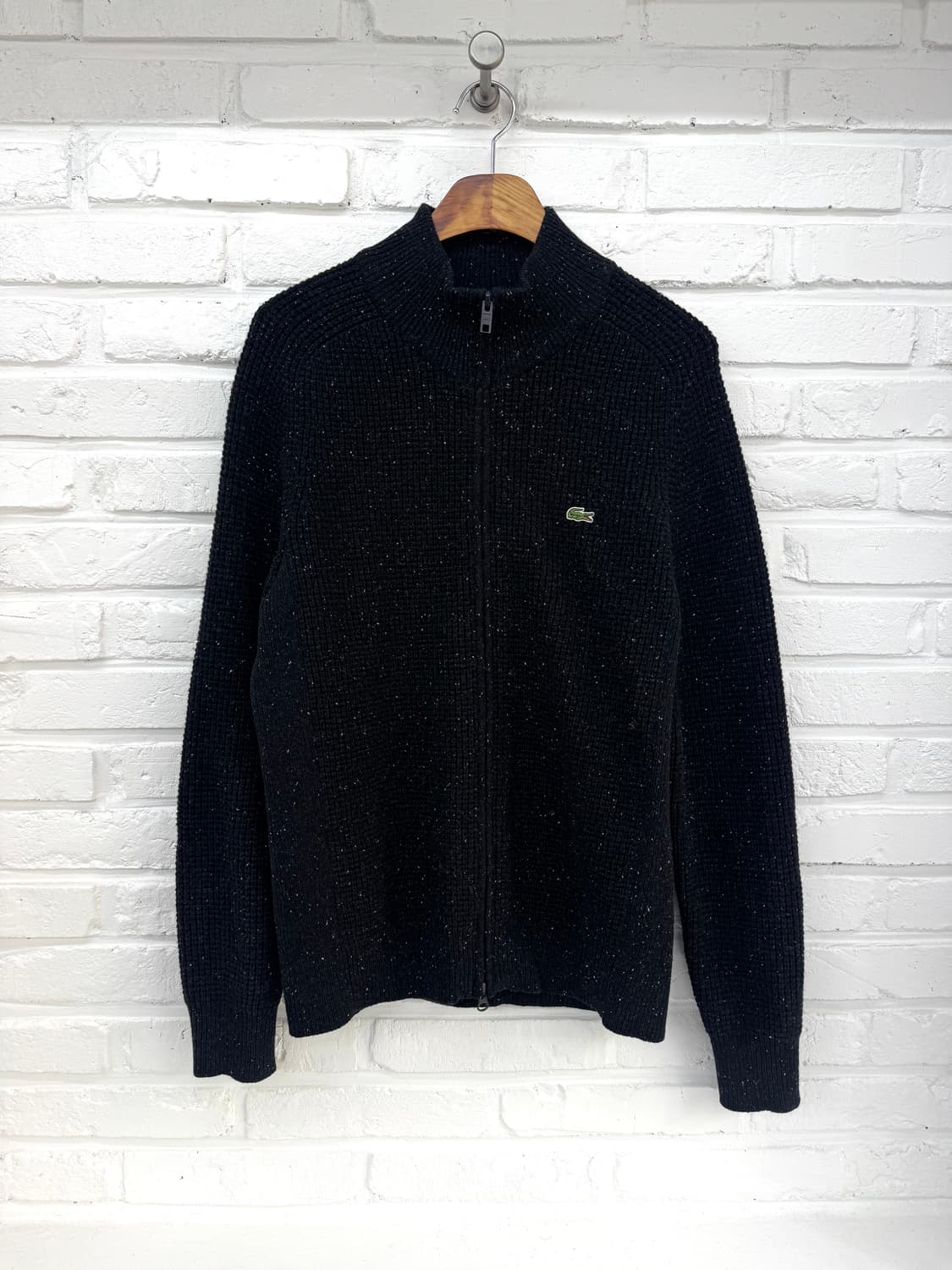 라코스테 블랙 투웨이 니트집업 상품이미지3