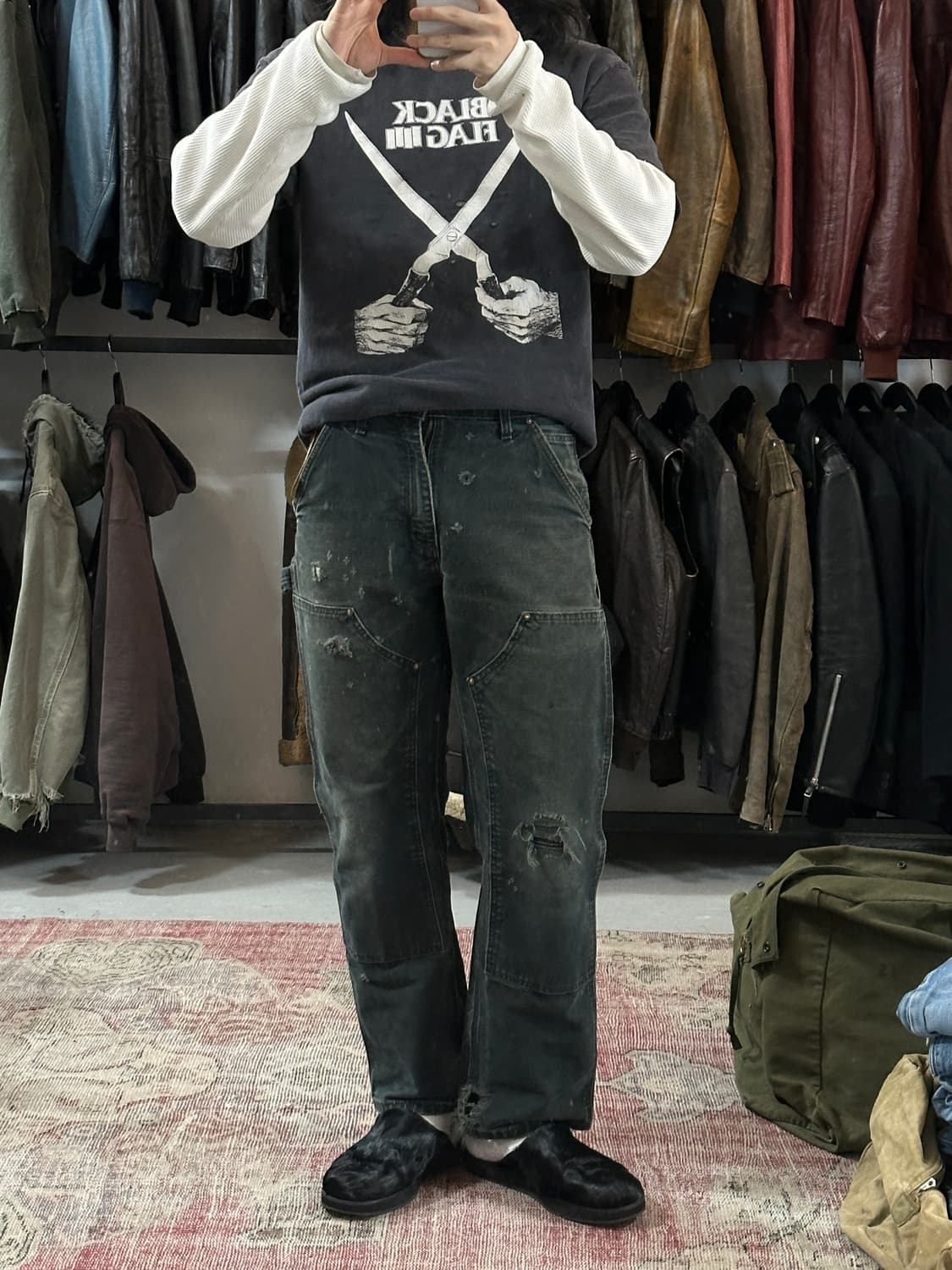 OG USA Made 칼하트 B01 더블니 팬츠 칼하트 썩블니 상품이미지2